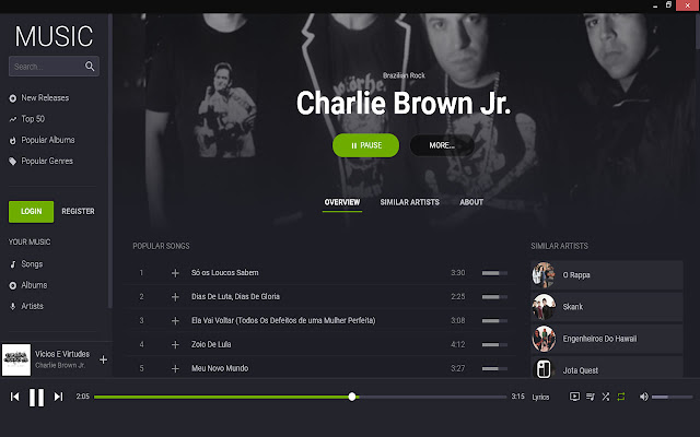 AgoraVale Music  from Chrome web store to be run with OffiDocs Chromium online
