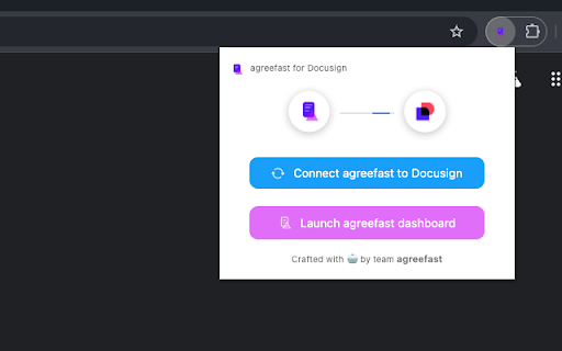 agreefast AI for DocuSign  from Chrome web store to be run with OffiDocs Chromium online