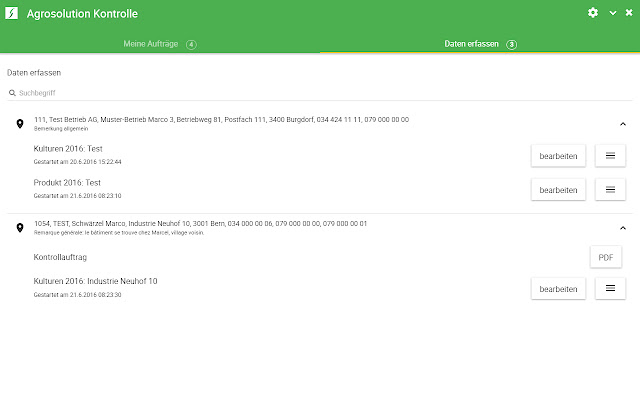 Agrosolution Kontrolle  from Chrome web store to be run with OffiDocs Chromium online