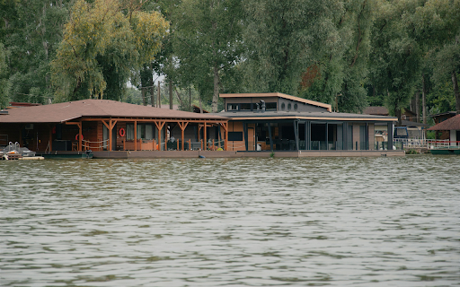 A house on the water with a dock and a tree  from Chrome web store to be run with OffiDocs Chromium online