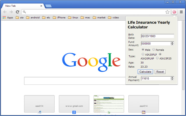 AIA 20PLNP  from Chrome web store to be run with OffiDocs Chromium online