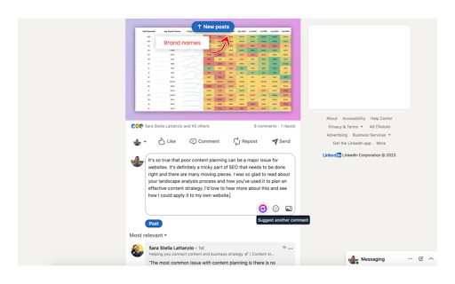 AI assistant for Linkedin  from Chrome web store to be run with OffiDocs Chromium online