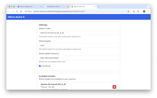 AiBrow: Local AI for your browser  from Chrome web store to be run with OffiDocs Chromium online