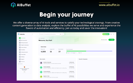 AI Buffet AI Article  Graphics Generator  from Chrome web store to be run with OffiDocs Chromium online