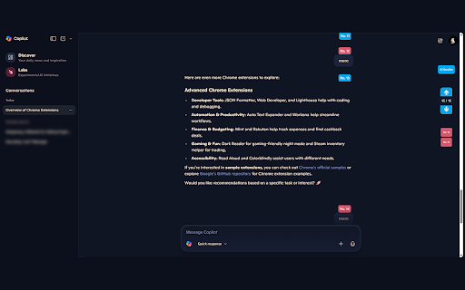 AI Chat Scroller  from Chrome web store to be run with OffiDocs Chromium online