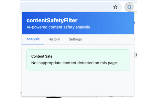 AI Content Safety Filter  from Chrome web store to be run with OffiDocs Chromium online