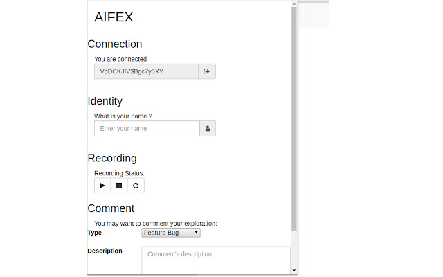 AIFEX | AI For Exploratory testing  from Chrome web store to be run with OffiDocs Chromium online
