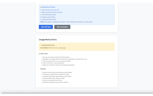 AI Form Filler  from Chrome web store to be run with OffiDocs Chromium online