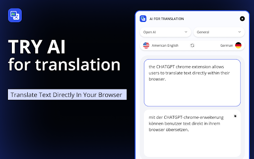 AI For Translation  from Chrome web store to be run with OffiDocs Chromium online