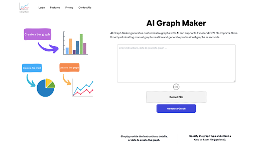 AI Graph Maker  from Chrome web store to be run with OffiDocs Chromium online