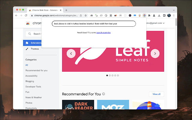 AI Helper for advanced Google Search  from Chrome web store to be run with OffiDocs Chromium online