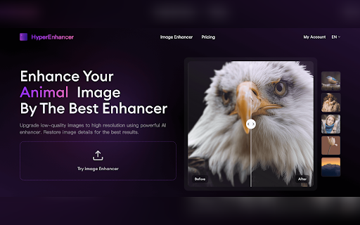 AI Image Enhancer HyperEnhancer  from Chrome web store to be run with OffiDocs Chromium online