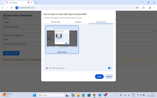AI Interview Bot Proctoring Plugin  from Chrome web store to be run with OffiDocs Chromium online