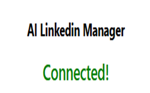 AI Linkedin Manager  from Chrome web store to be run with OffiDocs Chromium online