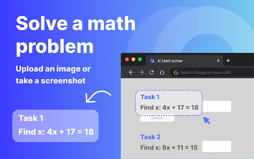 AI Math Solver  from Chrome web store to be run with OffiDocs Chromium online