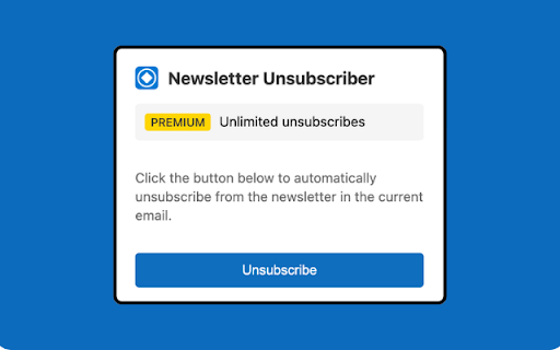 AI Newsletter Unsubscriber  from Chrome web store to be run with OffiDocs Chromium online