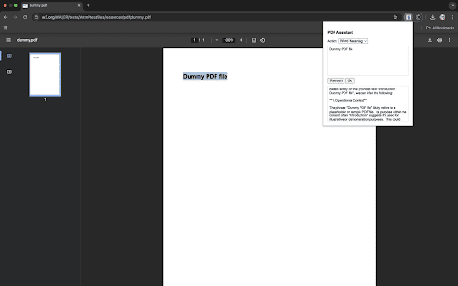AI PDF Assistant  from Chrome web store to be run with OffiDocs Chromium online