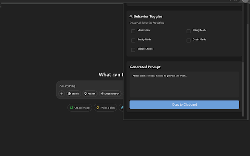 AI Personalities Prompt  from Chrome web store to be run with OffiDocs Chromium online