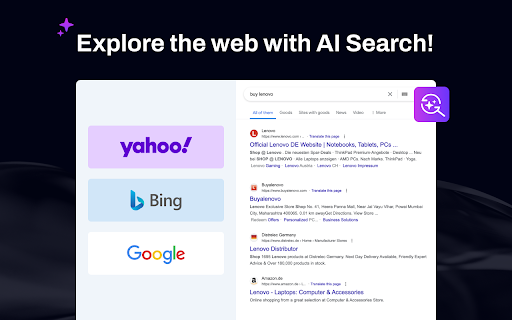 AI Powered Search Supercharge Results!  from Chrome web store to be run with OffiDocs Chromium online