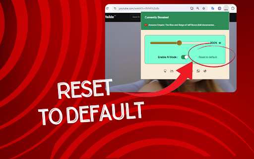 AI powered Sound Booster  from Chrome web store to be run with OffiDocs Chromium online