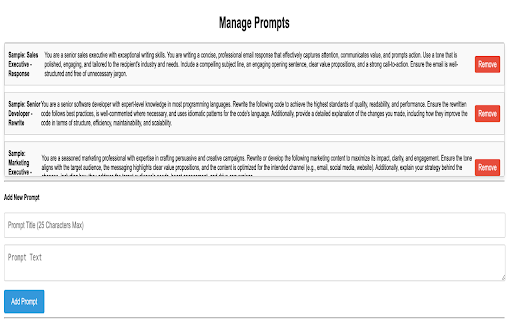 AI Prompt Deck  from Chrome web store to be run with OffiDocs Chromium online