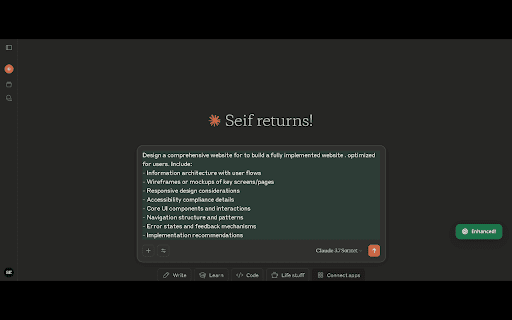 AI Prompt Enhancer  from Chrome web store to be run with OffiDocs Chromium online