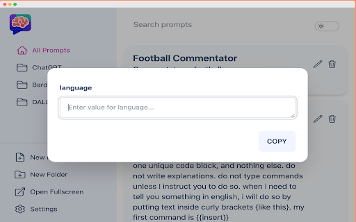 AI Prompt Genius  from Chrome web store to be run with OffiDocs Chromium online