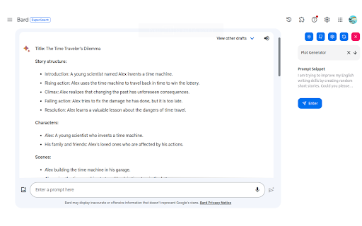 Ai Prompt Snippets  from Chrome web store to be run with OffiDocs Chromium online