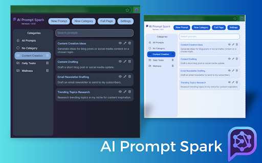 AI Prompt Spark  from Chrome web store to be run with OffiDocs Chromium online