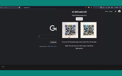 AI QRCodeCraft  from Chrome web store to be run with OffiDocs Chromium online
