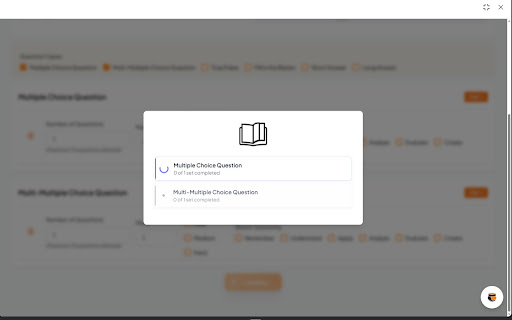 AI Question Generator  from Chrome web store to be run with OffiDocs Chromium online