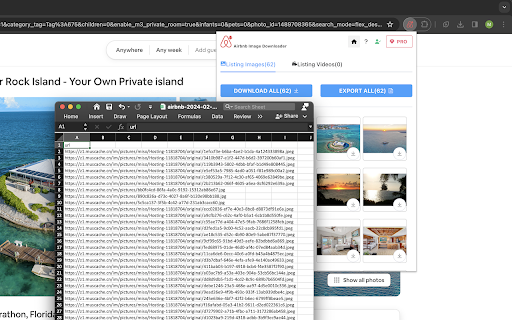 Airbnb Image Downloader  from Chrome web store to be run with OffiDocs Chromium online