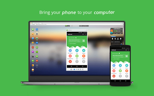 AirDroid Remote Control Plugin  from Chrome web store to be run with OffiDocs Chromium online