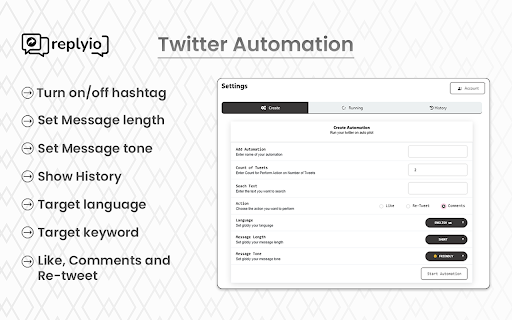 AI Response Generator Replyio.com  from Chrome web store to be run with OffiDocs Chromium online