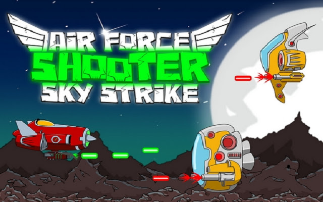 Air Force Shooter Sky Strike ze sklepu internetowego Chrome można uruchomić w trybie online OffiDocs Chromium