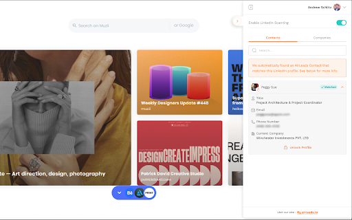 AirLeads  from Chrome web store to be run with OffiDocs Chromium online