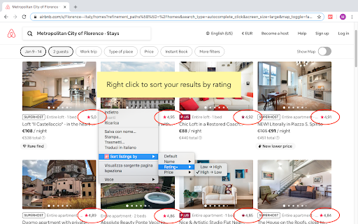 Airplus advanced options for Airbnb™  from Chrome web store to be run with OffiDocs Chromium online