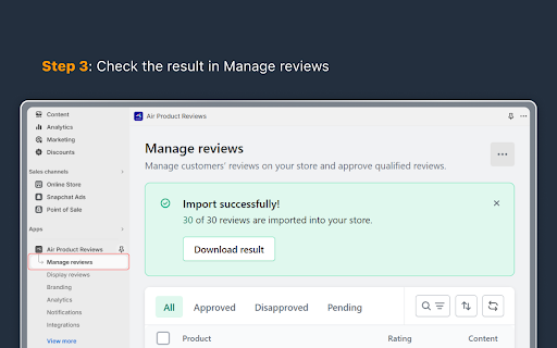 Air Reviews Amazon Reviews Import  from Chrome web store to be run with OffiDocs Chromium online