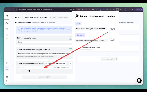 Airscale cookie importer  from Chrome web store to be run with OffiDocs Chromium online