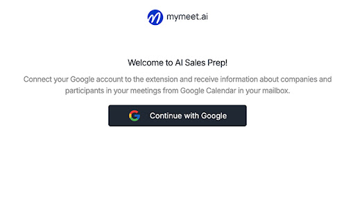 AI Sales Prep  from Chrome web store to be run with OffiDocs Chromium online