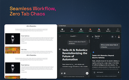 AI Side Panel  from Chrome web store to be run with OffiDocs Chromium online