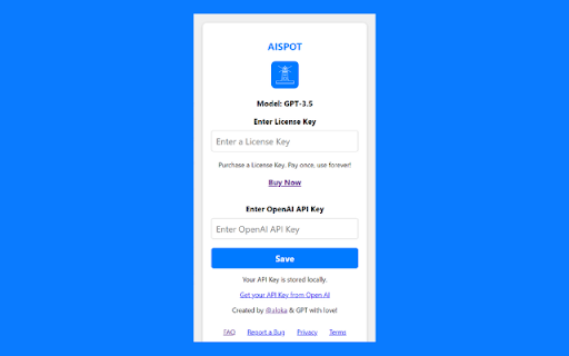 AISPOT Use CHATGPT on any Website  from Chrome web store to be run with OffiDocs Chromium online