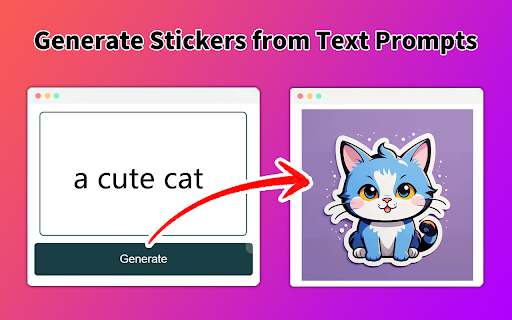 AI Sticker Maker  from Chrome web store to be run with OffiDocs Chromium online