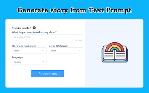 AI Story Generator  from Chrome web store to be run with OffiDocs Chromium online