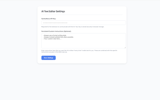 AI Text Editor  from Chrome web store to be run with OffiDocs Chromium online