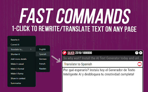 AI Text Generator  from Chrome web store to be run with OffiDocs Chromium online