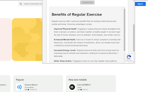 AI Text Generator AIGeneratorBox  from Chrome web store to be run with OffiDocs Chromium online