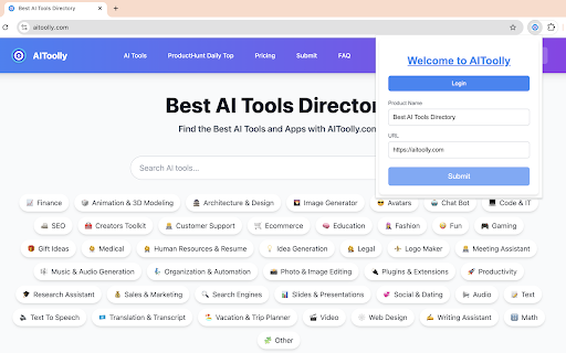AIToolly  from Chrome web store to be run with OffiDocs Chromium online