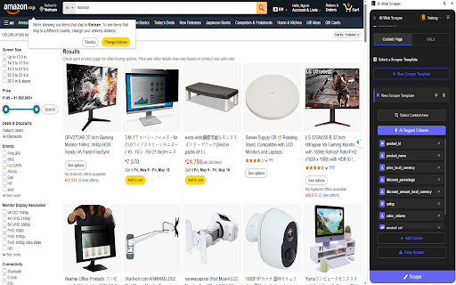 AI Web Scraper  from Chrome web store to be run with OffiDocs Chromium online