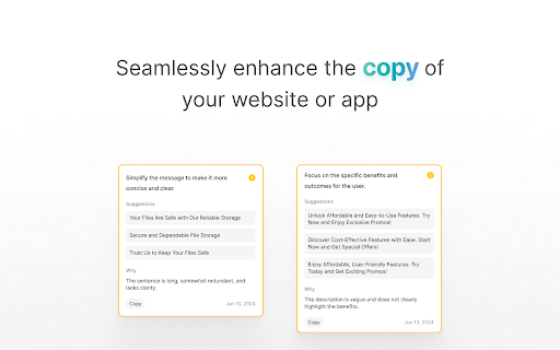 AI Website Optimizer Boost UX  Conversions  from Chrome web store to be run with OffiDocs Chromium online